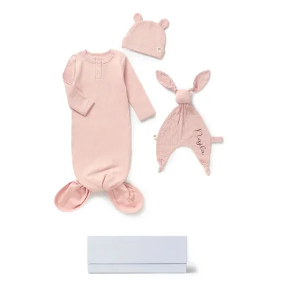 JBØRN Baby Gift Set | Organic Cotton Sleepsuit & Snuggle Comforter Gift Set
