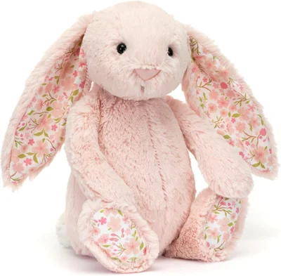 Jellycat Blossom Blush Cherry Bunny Medium - L: 9 cm x l: 12 cm x h: 31 cm - Cherry