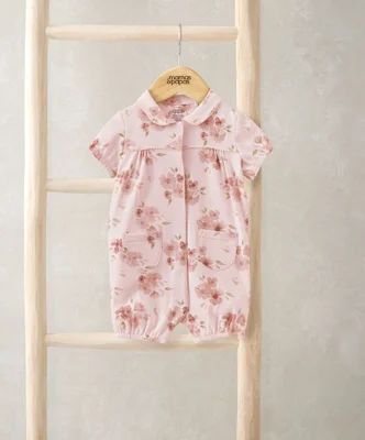 Jersery Floral Romper - 0-3 Months