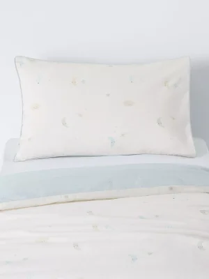John Lewis Daydream Moon Reversible Duvet Cover & Pillowcase Set, Cot, Natural