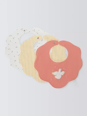 John Lewis Wonder Dribble Bibs, Pack of 3, Multi