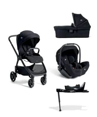 Joie Signature Valora Pushchair Bundle With Joie I-Level Pro Signature Car Seat & Base (4 Pieces) - Eclipse
