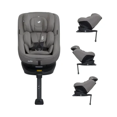 Joie Spin 360 Group 0+/1 ISOFIX Car Seat - Grey Flannel (Exclusive to Kiddies Kingdom)