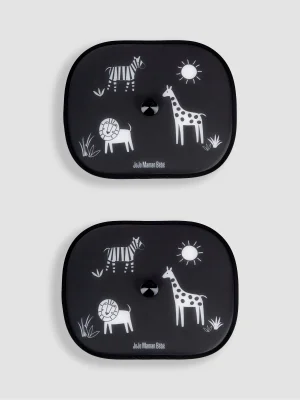 JoJo Maman Bébé 2-Pack Pop-Up Safari Car Sunshades - Regular / Colour