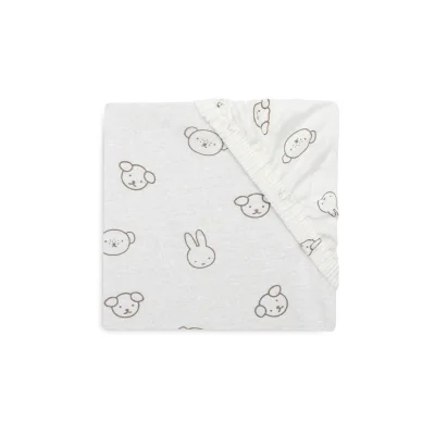 Jollein Fitted Jersey Sheet Jersey 60x120cm - Miffy And Friends