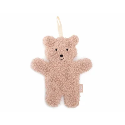 Jollein Teddy Bear Pacifier Cloth - Wild Rose