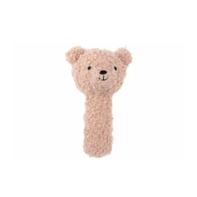 Jollein Teddy Bear Rattle - Wild Rose