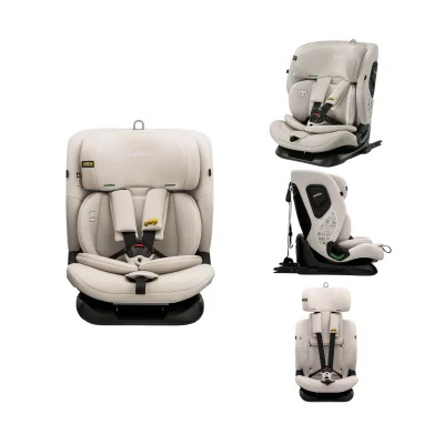 JoviKids Cici TT i-Size Group 1/2/3 Car Seat – Milkstone - Group 1/2/3 / Grey, Pink
