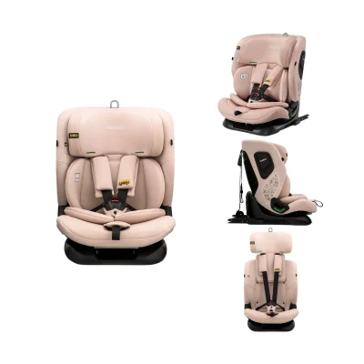 JoviKids Cici TT i-Size Group 1/2/3 Car Seat – Rosewood - Group 1/2/3 / Grey, Pink
