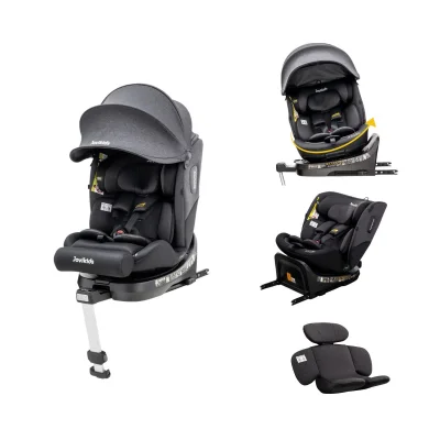 JoviKids Ranger 2 360° Spin All-Stage i-Size Group 0+/1/2/3 Car Seat – Twilight - Group 0+/1/2/3 / Grey, Pink