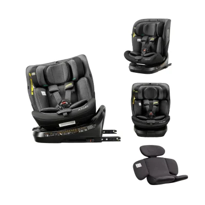 JoviKids Ranger TT 360° Spin All-Stage i-Size Group 0+/1/2/3 Car Seat – Twilight - Grey, Pink