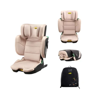 JoviKids Rober+ i-Size Group 2/3 Booster Car Seat – Rosewood - Group 2/3 / Grey, Pink