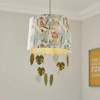 Jungle Friends Mobile Lamp Shade - Multicoloured