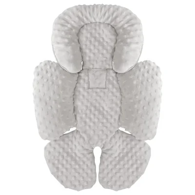 KAKIBLIN Infant Car Seat Insert, Baby Carseat Head & Body Support for Newborn, 2-in-1 Reversible Baby Car Seat Cushion, Soft Stroller Cushion Insert for Baby Car Seats, Bouncer, Strollers, Swing - Gray / M