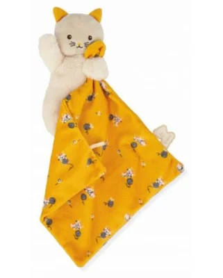 Мека играчка за гушкане Kaloo - Коте, 18 cm, жълта - Жълт