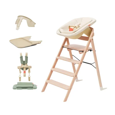 KAOS Klapp Beech High Chair Complete Bundle