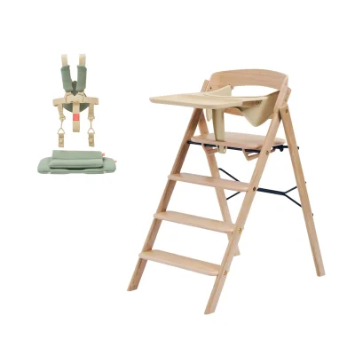 KAOS Klapp Oak High Chair Baby Bundle