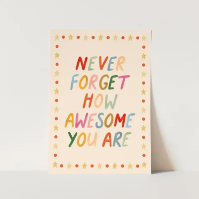 Kid of the Village Awesome Fine Art Print