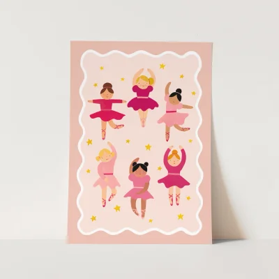 Kid of the Village Ballerinas Fine Art Print