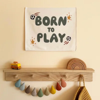 Kid of the Village Born To Play Banner