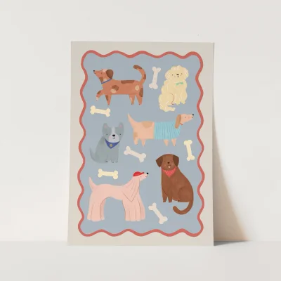 Kid of the Village Dogs Fine Art Print