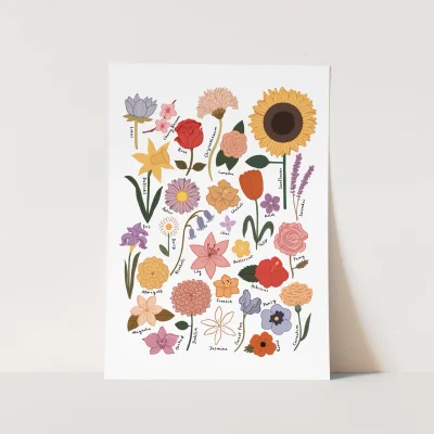 Kid of the Village Flower Fine Art Print