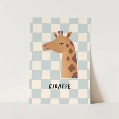 Kid of the Village Giraffe Fine Art Print