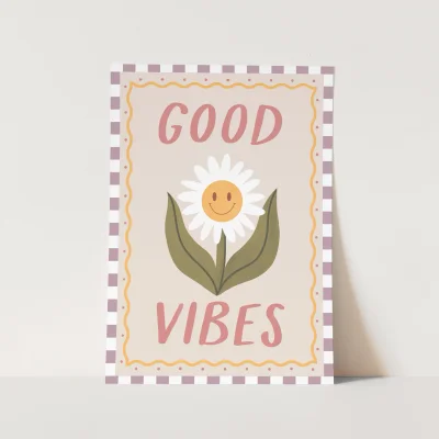 Kid of the Village Good Vibes Fine Art Print