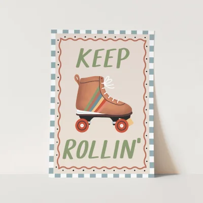Kid of the Village Keep Rollin' Fine Art Print