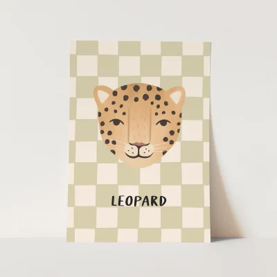 Kid of the Village Leopard Fine Art Print