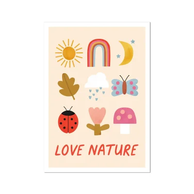 Kid of the Village Love Nature Fine Art Print