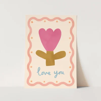 Kid of the Village Love You Fine Art Print