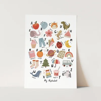 Kid of the Village My Alphabet Fine Art Print