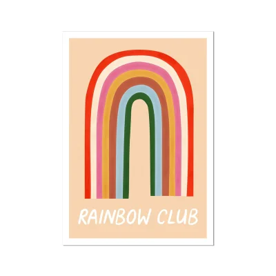 Kid of the Village Rainbow Club Fine Art Print