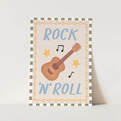 Kid of the Village Rock 'N' Roll Fine Art Print