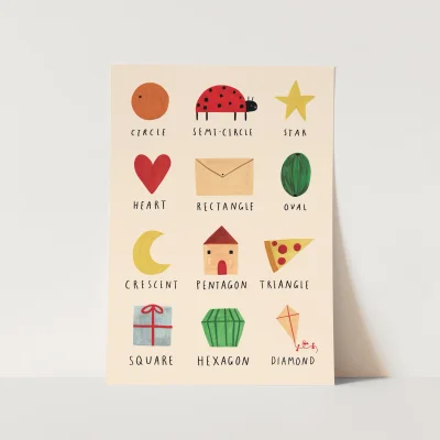 Kid of the Village Shapes Fine Art Print