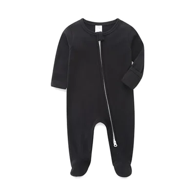 KIDDLETOWN Baby Boy Girl Clothes, Baby Grows, Newborn Clothing, Newborn Clothes Romper Cotton Long Sleeve, Bodysuits Double Zipper, Girl Boy Outfits Set 0-3 Months