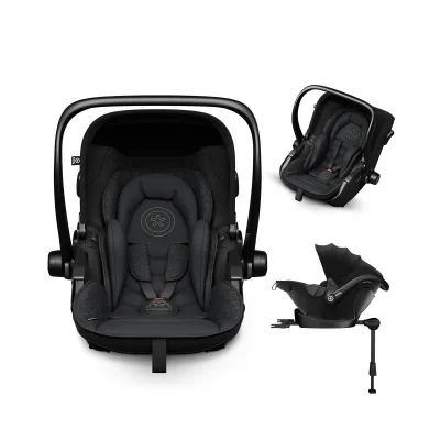 Kiddy Evoluna I-Size 2 Group 0+ Car Seat-Midnight Black - Group 0 / Green