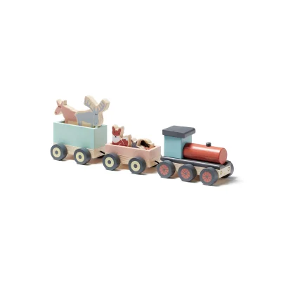 Kids Concept Animal Wood Train