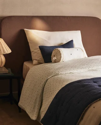 KIDS' DOTTED COTTON DUVET COVER - Default
