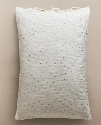 KIDS' DOTTED COTTON PILLOWCASE