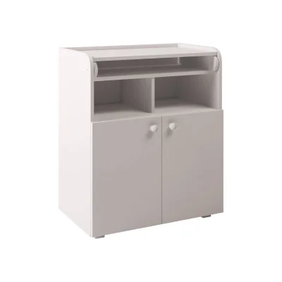 Kidsaw Baby Changing Board Cupboard with Storage - White