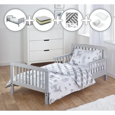 Kinder Valley 5 Piece Toddler Bed Bundle - Woodland Tales - Default
