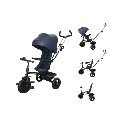 Kinderkraft Aston 2 Plus Tricycle 6in1 with Swivel Seat- Grey