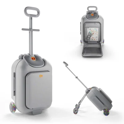 Kinderkraft Cabby Kids Luggage - Grey