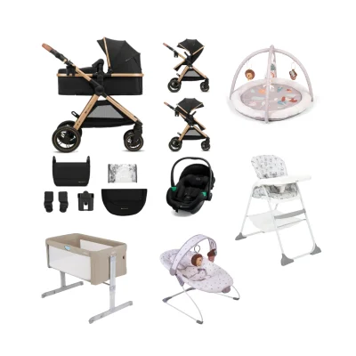 Kinderkraft Esme 11 Piece Travel & Home Bundle - Pure Black