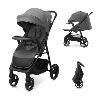 Kinderkraft Trig 3 Tray Pushchair - Granite Grey