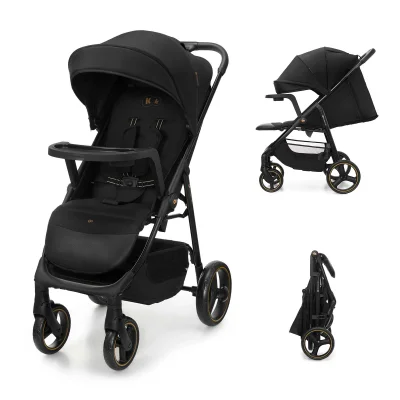 Kinderkraft Trig 3 Tray Pushchair - Onyx Black