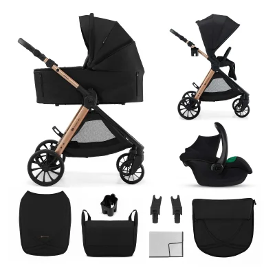 Kinderkraft Vesto 2 3in1 Travel System - Black