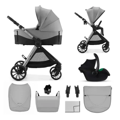 Kinderkraft Vesto 2 3in1 Travel System - Grey
